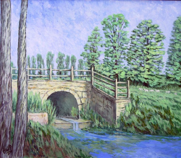 The bridge at Boughton grounds summer