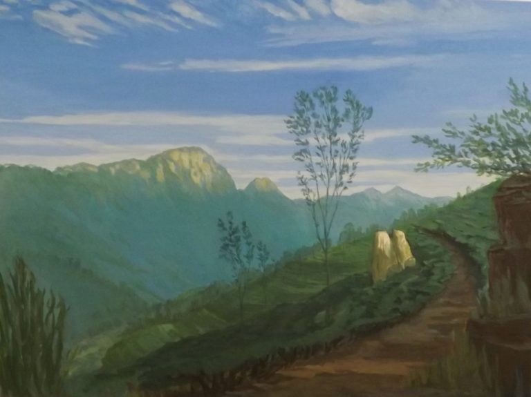 Valley near Laxshapana at dawn