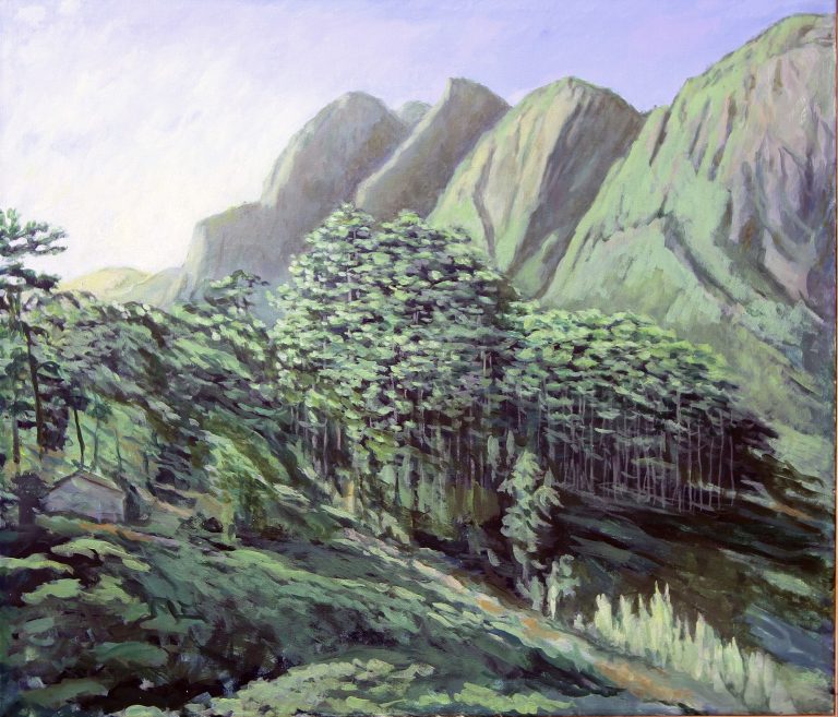 Hills in morning light, near Laxshapana, Sri Lanka