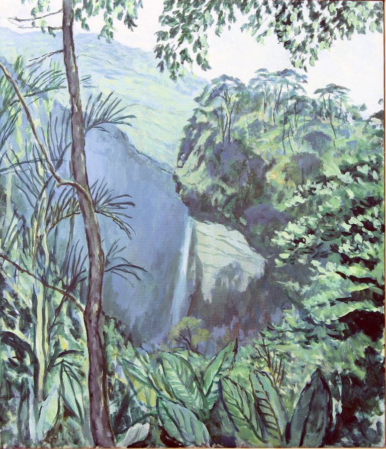 Valley in morning light, Laxshapana, Sri Lanka